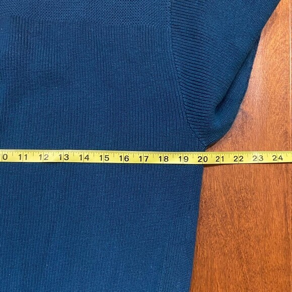 Eddie Bauer Outfitters Vintage Henley Marina Green Pullover Sweater Men's Large - Picture 6 of 6